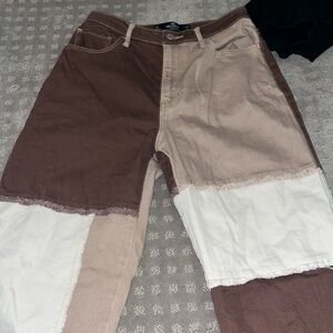 Hollister, Size 27, Brown color block